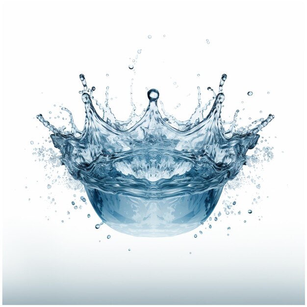 Blue water splash stock