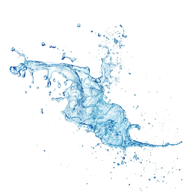 Photo blue water splash