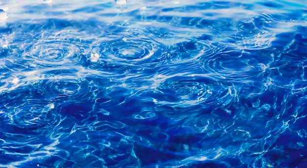 Blue water surface background