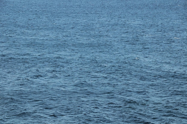 Photo blue water texture pattern at noon on the atlantic ocean