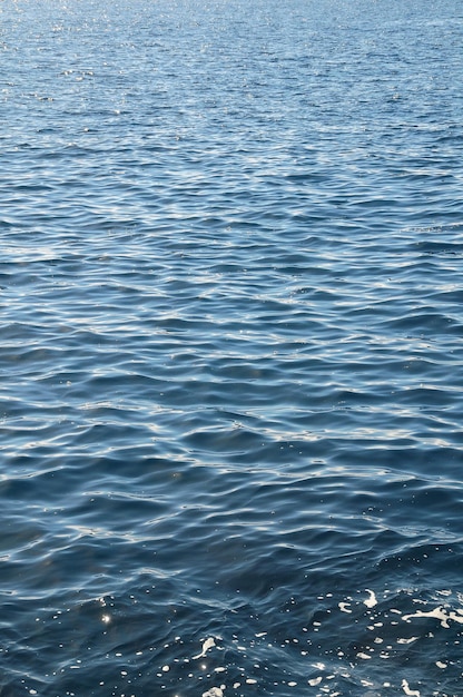 Blue Water Waves Texture on the Atlantic Ocean