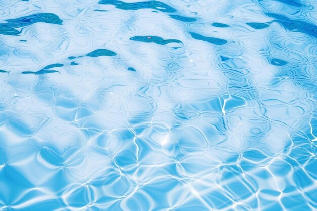 Photo blue water with a pattern of water ripples