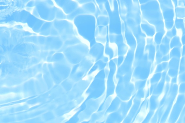 Blue water with ripples in a pool