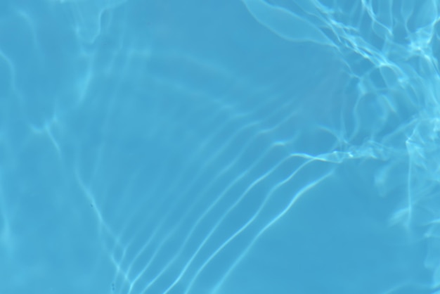 Blue water with ripples on the surface Defocus blurred transparent blue colored clear calm water