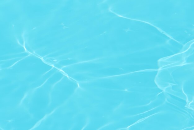 Blue water with ripples on the surface Defocus blurred transparent blue colored clear calm water