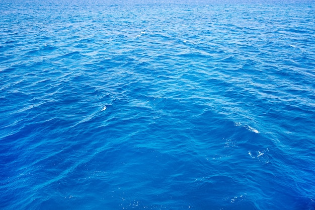 Blue water with sun reflections. Sea background