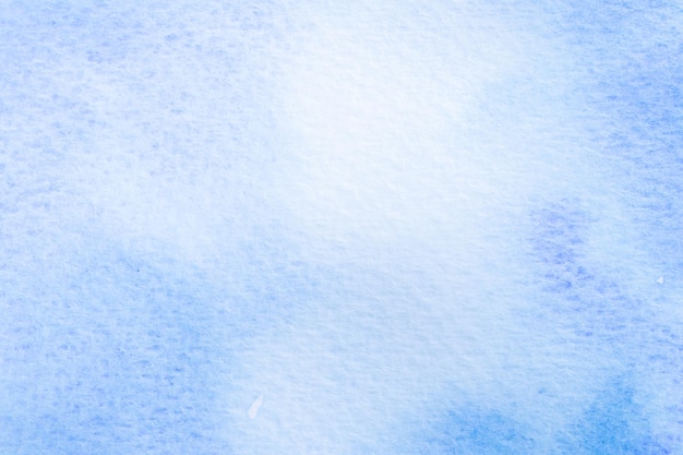 Photo blue watercolor abstract background on white paper texture