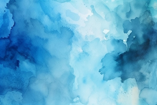 Blue watercolor abstract background