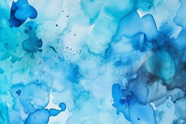 Blue watercolor abstract background