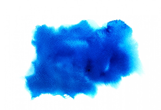 blue watercolor background. art hand paint