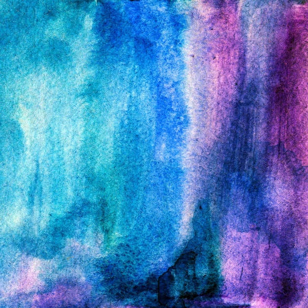 Blue watercolor background with spots dots blurred circles