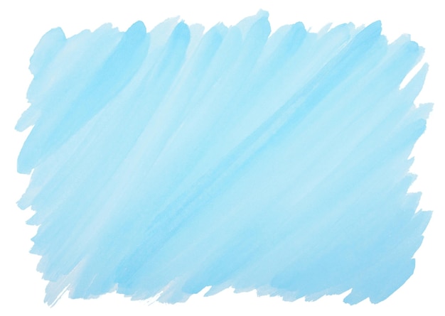 blue watercolor background with visible brushstrokes and frayed edges