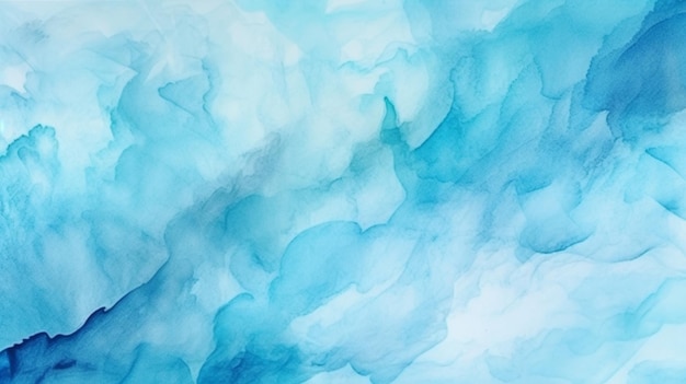 Blue watercolor background with a white background