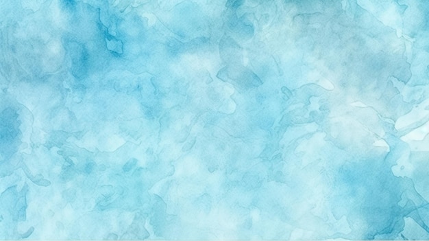 白い雲と青い水彩画の背景。