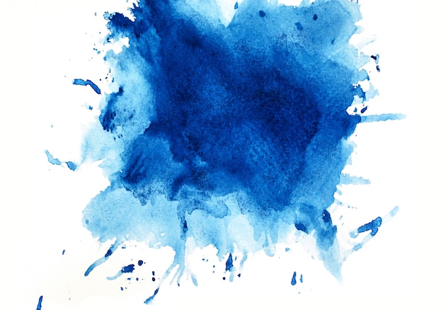 blue watercolor background.