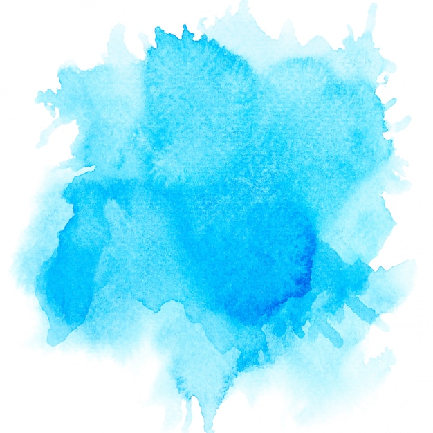 Blue watercolor background.