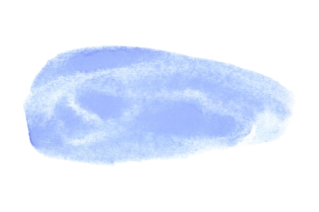 Blue watercolor brush stroke