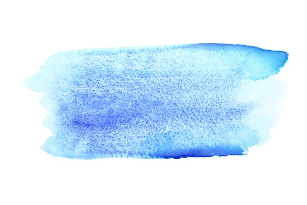 青い水彩ブラシストローク-あなた自身のテキストのためのスペース