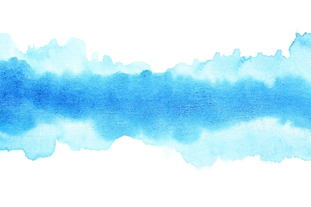 Blue watercolor brush strokes