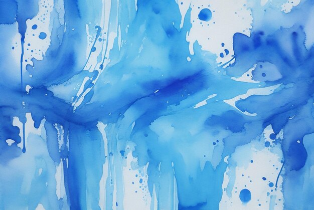 blue watercolor splash abstract background