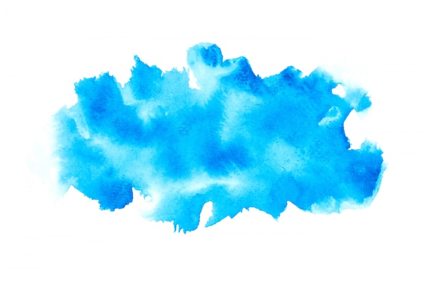 blue watercolor stain shades paint stroke background