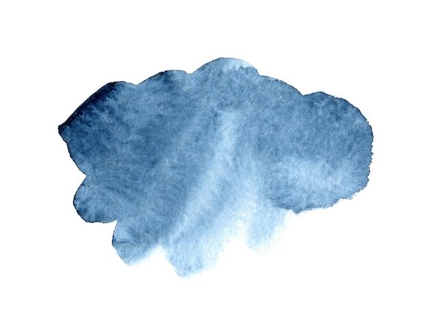 синее акварельное пятно с градиентным акварельным фоном для логотипа или текста