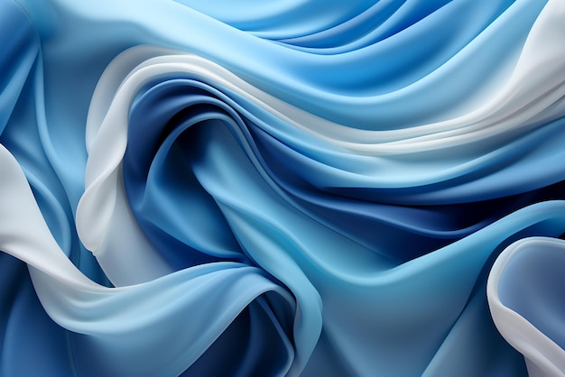 синий волновой фон синие грани в стиле хроматических скульптурных плит и тканей
