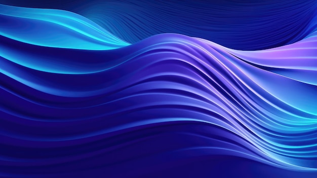 A blue wave background with a purple wave pattern.