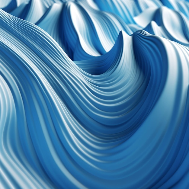 Photo a blue wave background with the words 