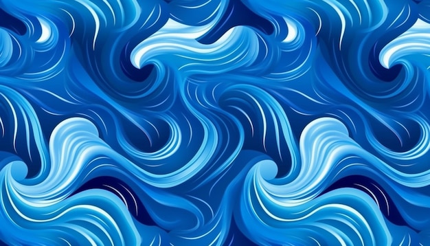 A blue wave background with the words ocean on the bottom.