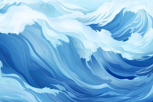 Blue wave background