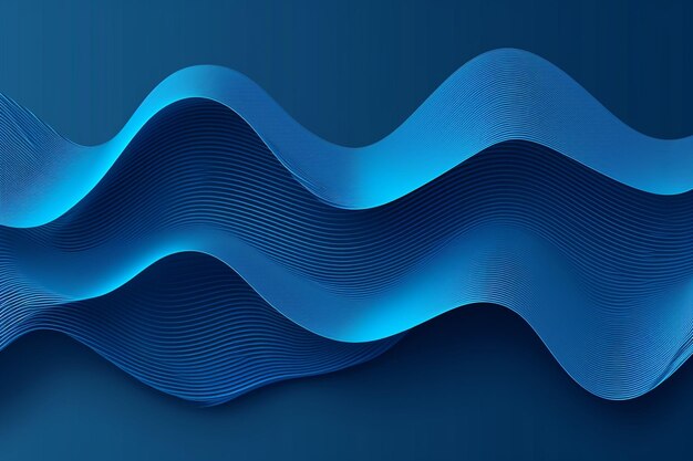 Photo blue wave gradient design background abstract