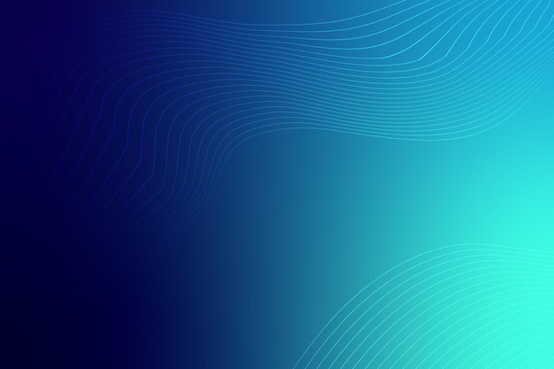 Blue wave lines background gradient style