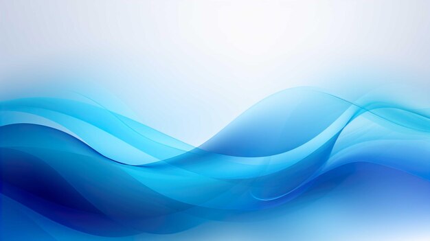 Blue wave swirls Bright colored gradient waves background Generate AI
