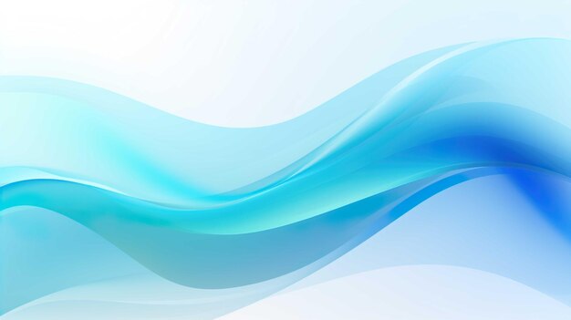 Blue wave swirls Bright colored gradient waves background Generate AI