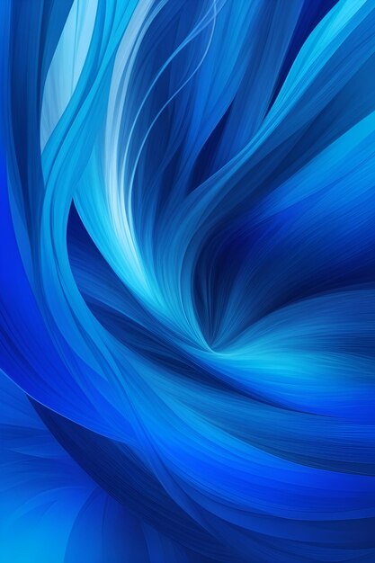 青い波が背景を抽象化する