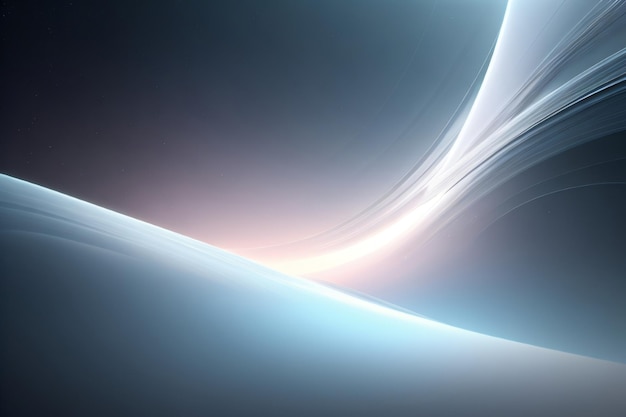 Blue waves abstract wallpaper background for desktop with generative ai