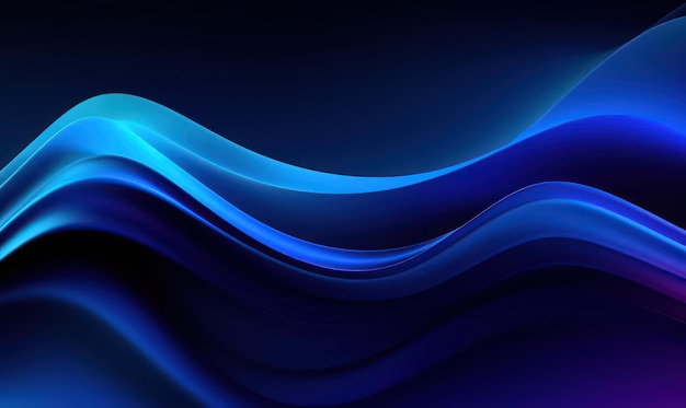 Blue waves abstract wallpaper for desktop background and design projects