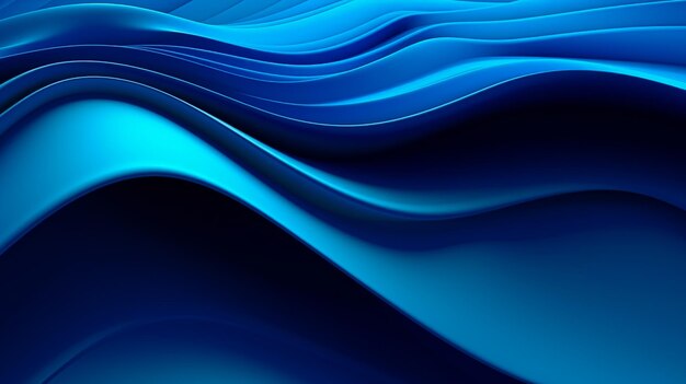 Голубые волны на голубом фоне