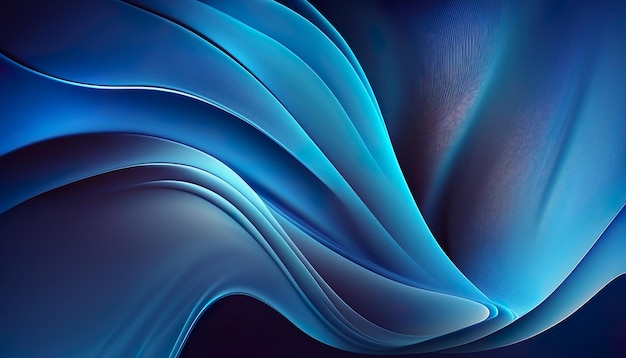 Blue waves on a dark background