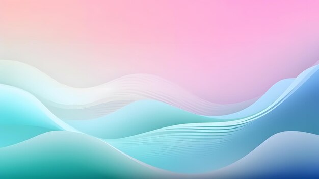 Blue waves on a pink background