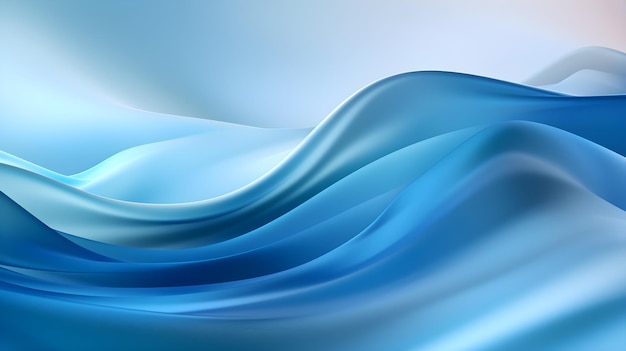 blue waves on a white background