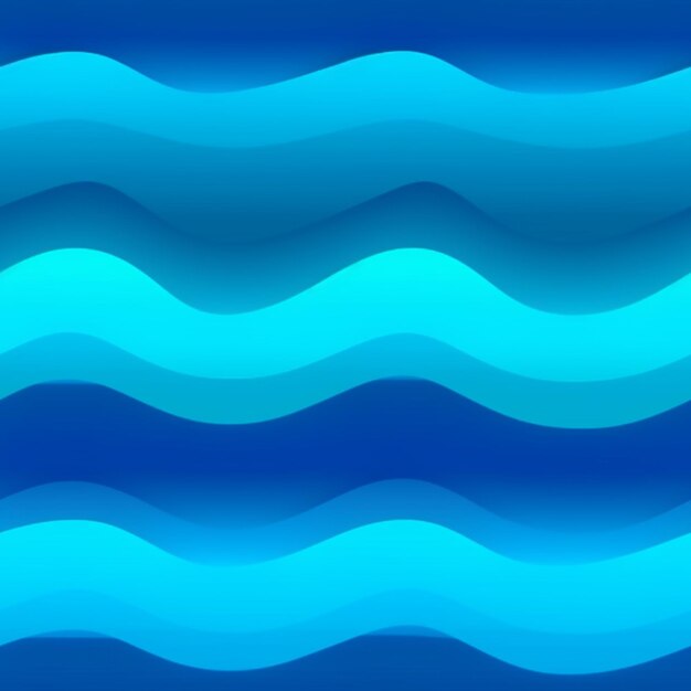 A blue wavy background with a few small waves generative ai