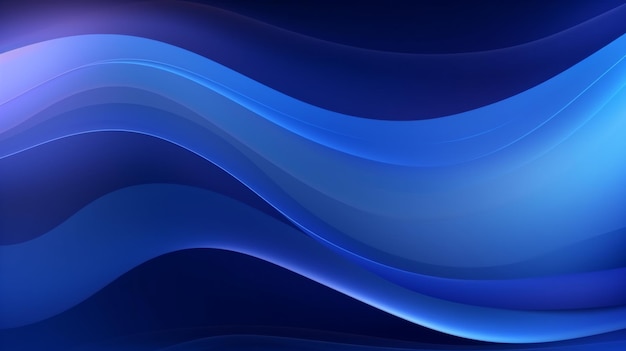 Blue Wavy Gradient