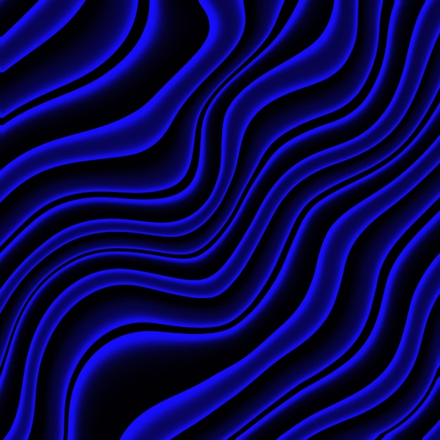 Blue Wavy Light Background