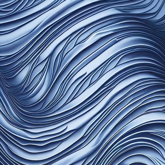 A blue wavy pattern with the word " on it "