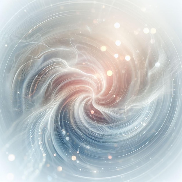 a blue and white abstract background with a spiral design