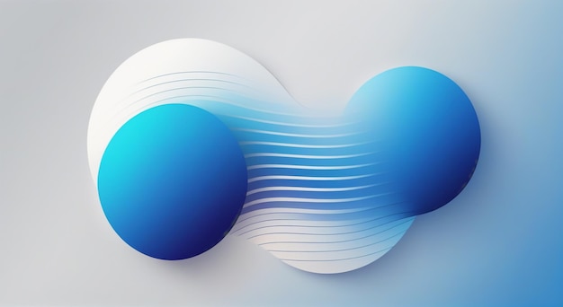 a blue and white abstract design is shown on a white background