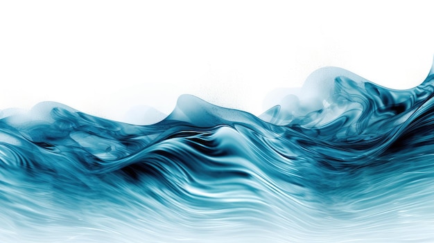 Blue and White Abstract Ocean Wave Texture for Graphic Design