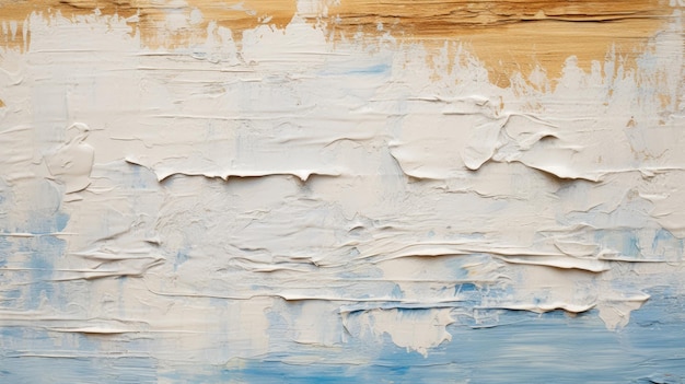 Blue and white abstract painting